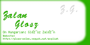 zalan glosz business card